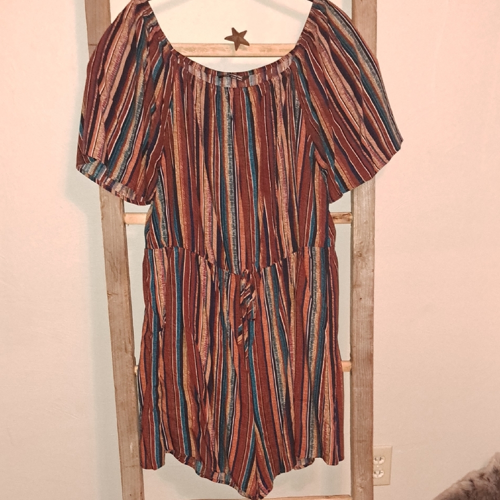 Striped Multicolor Bloomchic Romper